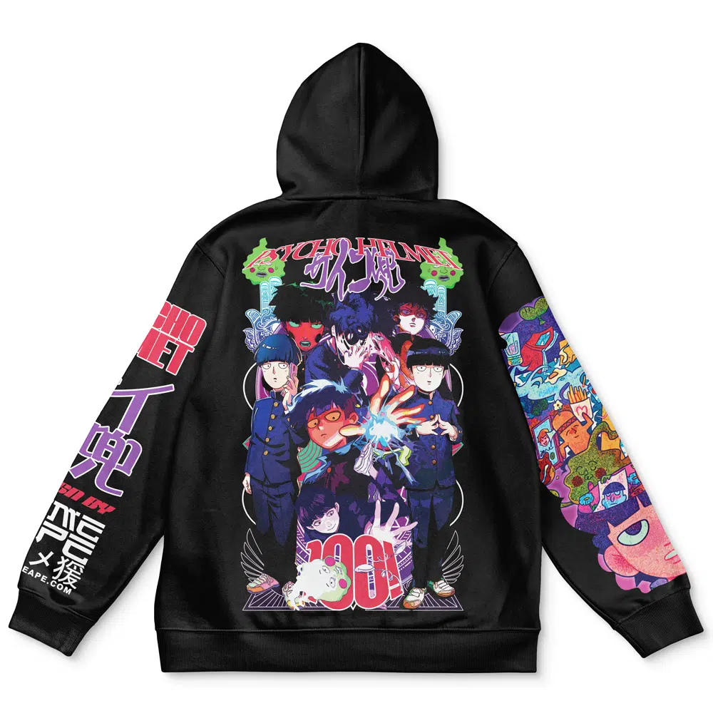 mob Streetwear Hoodie back - Mob Psycho 100 Merch