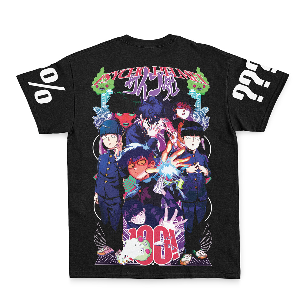 mob Streetwear T Shirt Back - Mob Psycho 100 Merch