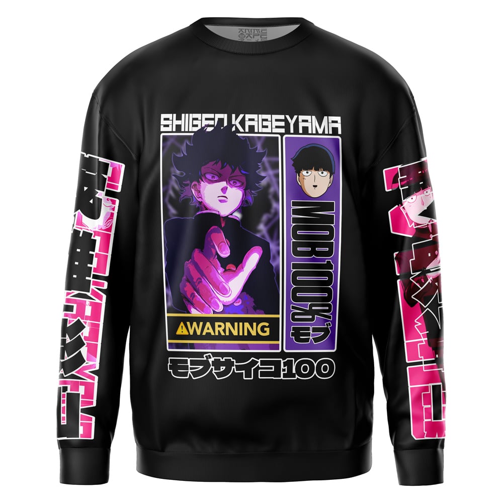 mob Sweatshirt Front 1 - Mob Psycho 100 Merch