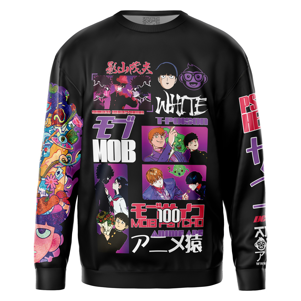 mob Sweatshirt Front - Mob Psycho 100 Merch