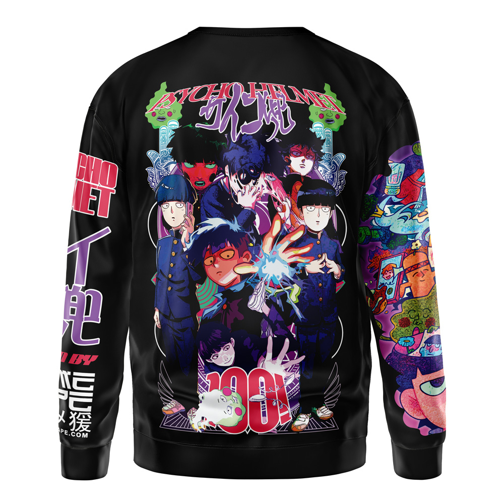 mob Sweatshirt back - Mob Psycho 100 Merch
