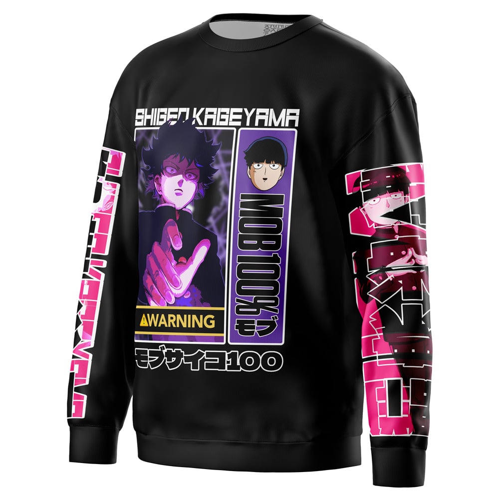 mob Sweatshirt side 1 - Mob Psycho 100 Merch