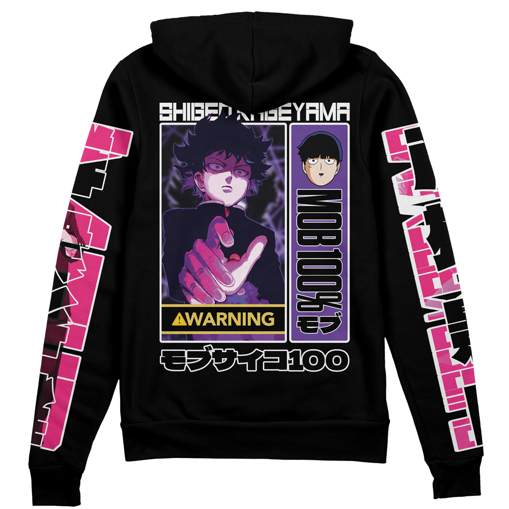 mob Zip Hoodie Back Mockup 3 - Mob Psycho 100 Merch