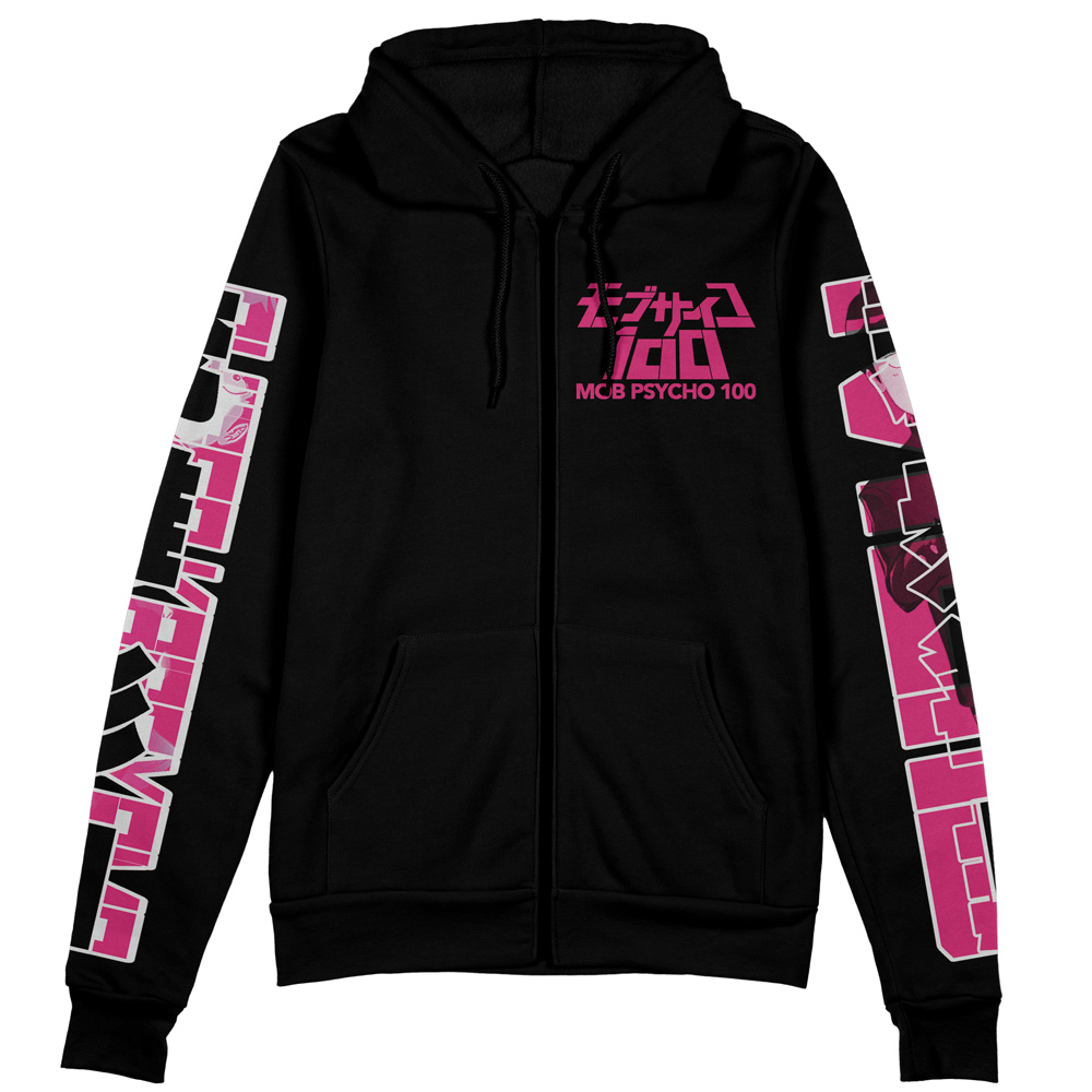 mob Zip Hoodie Front Mockup 3 - Mob Psycho 100 Merch